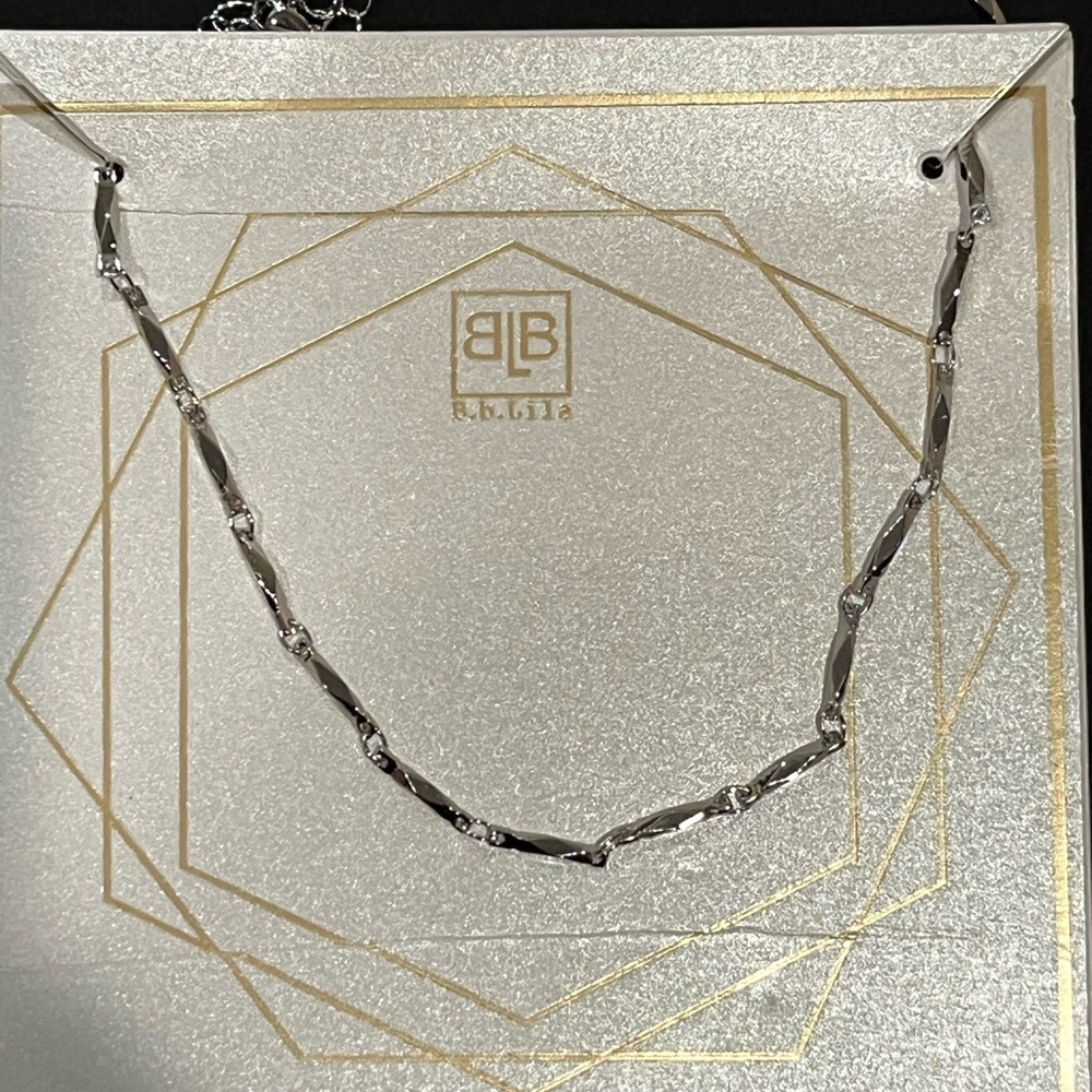 NWT - B.B. Lila Silver Necklace